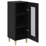 vidaXL Čierny dub 34.5 x 32.5 x 90 cm Kompozitné drevo – Obrázok 5
