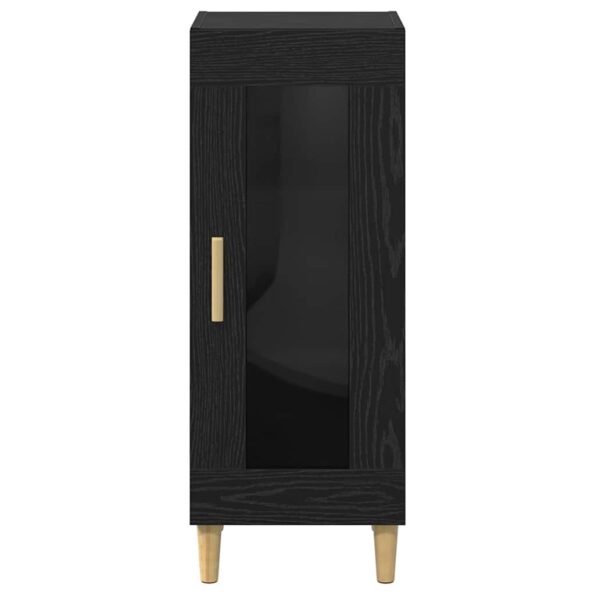 vidaXL Čierny dub 34.5 x 32.5 x 90 cm Kompozitné drevo – Obrázok 6
