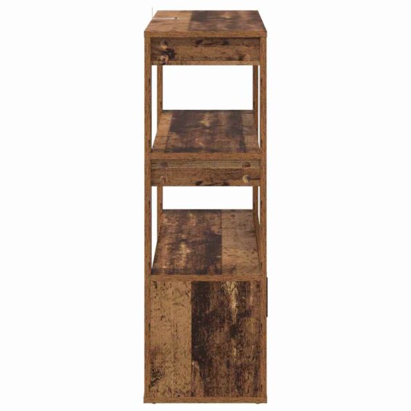 vidaXL Servírovacia skriňa Staré drevo 30 x 80 x 90 cm – Obrázok 7