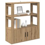 vidaXL Servírovacia skriňa dub artisan 30 x 80 x 90 cm – Obrázok 3