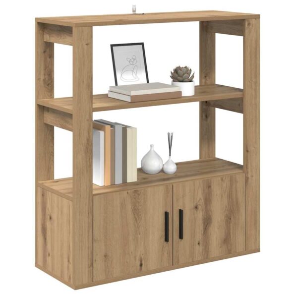 vidaXL Servírovacia skriňa dub artisan 30 x 80 x 90 cm – Obrázok 3