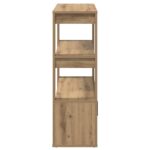 vidaXL Servírovacia skriňa dub artisan 30 x 80 x 90 cm – Obrázok 7