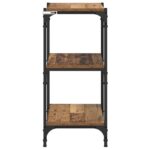 vidaXL Knižnica Staré drevo 40 x 33 x 71 cm Kompozitné drevo – Obrázok 6