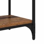 vidaXL Knižnica Staré drevo 40 x 33 x 71 cm Kompozitné drevo – Obrázok 8