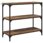 vidaXL Knižnica Staré drevo 80 x 33 x 70,5 cm – Obrázok 2