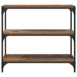 vidaXL Knižnica Staré drevo 80 x 33 x 70,5 cm – Obrázok 5
