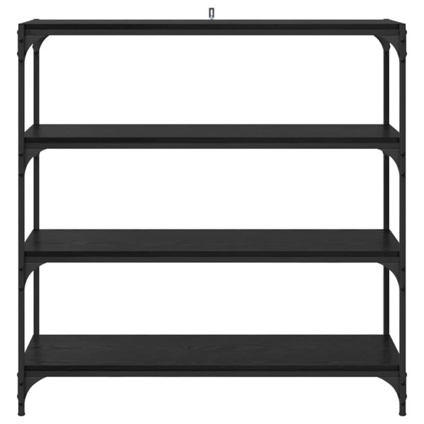 vidaXL Knižnica Čierny dub 100 x 33 x 100 cm – Obrázok 5