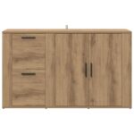 vidaXL so zásuvkou dub artisan Kompozitné drevo – Obrázok 6