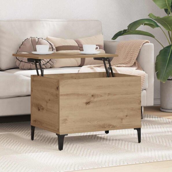 vidaXL Konferenčný stolík Remeselný dub 60 x 44,5 x 45 cm – Obrázok 4