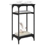 vidaXL Bočný stôl Čierny dub 40 x 30 x 75 cm Kompozitné drevo – Obrázok 3