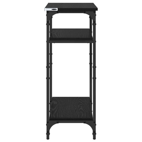 vidaXL Bočný stôl Čierny dub 40 x 30 x 75 cm Kompozitné drevo – Obrázok 6