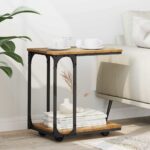 vidaXL Bočný stôl Staré drevo 50 x 35 x 55.5 cm Kompozitné drevo