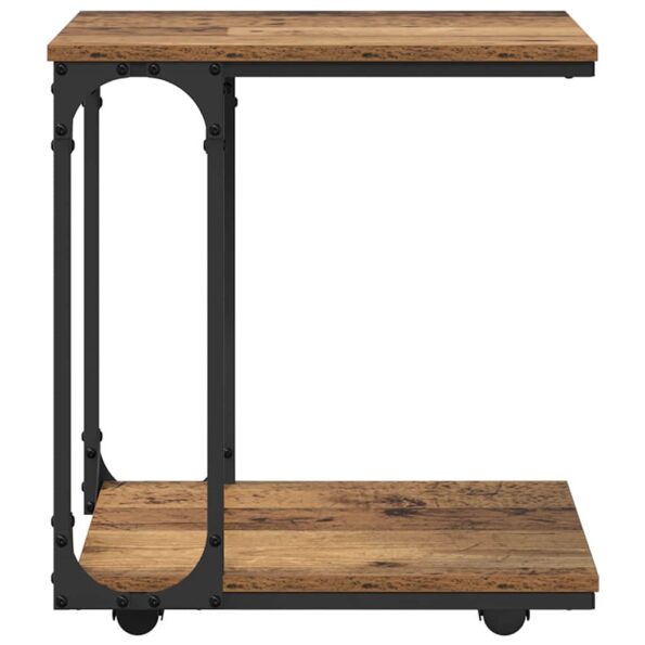 vidaXL Bočný stôl Staré drevo 50 x 35 x 55.5 cm Kompozitné drevo – Obrázok 5