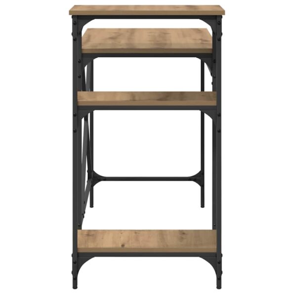 vidaXL Stôl Remeselný dub 105 x 50 x 90 cm Kompozitné drevo – Obrázok 6