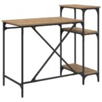 vidaXL Stôl Remeselný dub 105 x 50 x 90 cm Kompozitné drevo – Obrázok 7