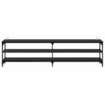 vidaXL TV skrinka Čierny dub 200 x 30 x 50 cm – Obrázok 5