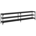 vidaXL TV skrinka Čierny dub 200 x 30 x 50 cm – Obrázok 7