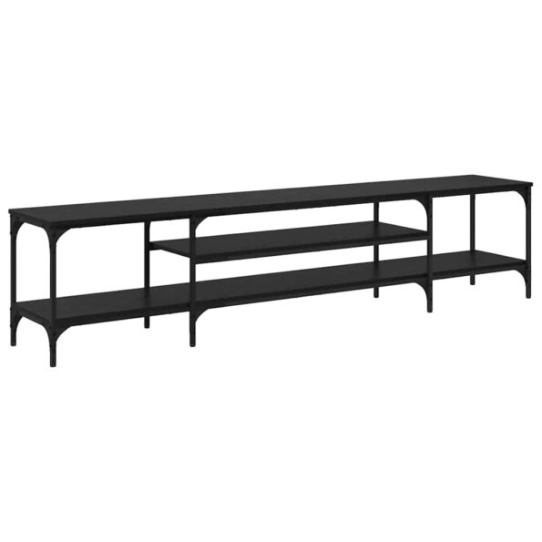 vidaXL TV skrinka Čierny dub 201 x 35 x 45 cm – Obrázok 2