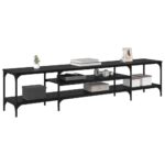 vidaXL TV skrinka Čierny dub 201 x 35 x 45 cm – Obrázok 3