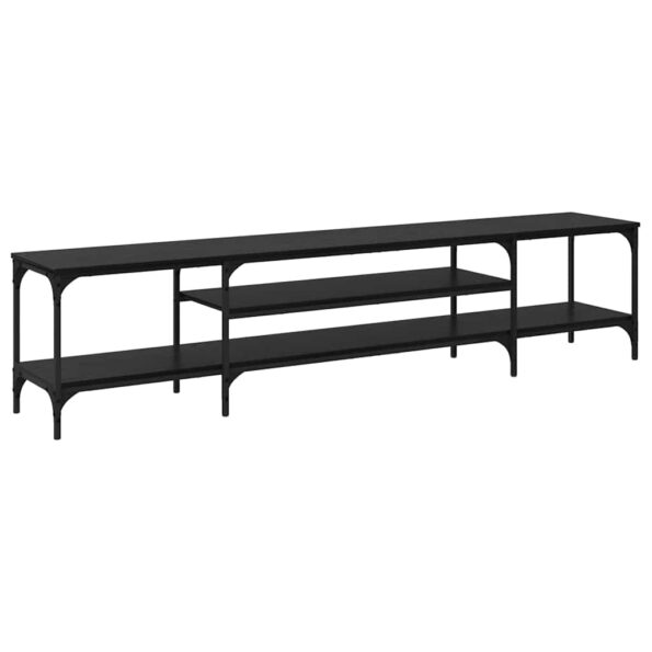 vidaXL TV skrinka Čierny dub 201 x 35 x 45 cm – Obrázok 7