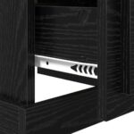 vidaXL Nočný stolík Čierny dub 39 x 39 x 47.5 cm Kompozitné drevo – Obrázok 9