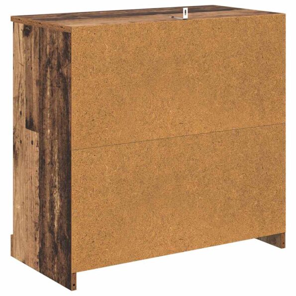 vidaXL Servírovacia skriňa Staré drevo 70 x 35,5 x 67,5 cm – Obrázok 8