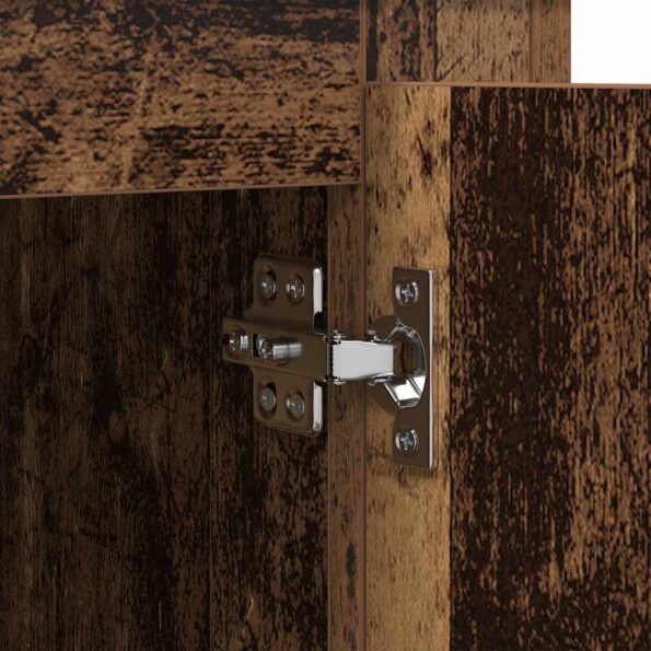 vidaXL Servírovacia skriňa Staré drevo 70 x 35,5 x 67,5 cm – Obrázok 9