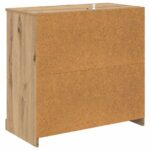 vidaXL Servírovacia skriňa Remeselný dub 70 x 35,5 x 67,5 cm – Obrázok 8