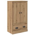 vidaXL Highboard Remeselný dub 60 x 35,5 x 103,5 cm Kompozitné drevo – Obrázok 2