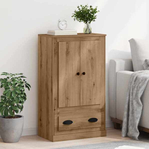 vidaXL Highboard Remeselný dub 60 x 35,5 x 103,5 cm Kompozitné drevo – Obrázok 4