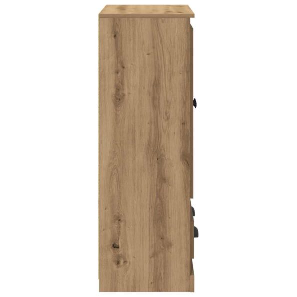 vidaXL Highboard Remeselný dub 60 x 35,5 x 103,5 cm Kompozitné drevo – Obrázok 7