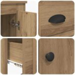 vidaXL Highboard Remeselný dub 60 x 35,5 x 103,5 cm Kompozitné drevo – Obrázok 9