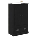 vidaXL Highboard Čierny dub 60 x 35,5 x 103,5 cm Kompozitné drevo – Obrázok 3