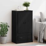 vidaXL Highboard Čierny dub 60 x 35,5 x 103,5 cm Kompozitné drevo – Obrázok 4