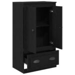 vidaXL Highboard Čierny dub 60 x 35,5 x 103,5 cm Kompozitné drevo – Obrázok 5
