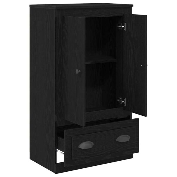 vidaXL Highboard Čierny dub 60 x 35,5 x 103,5 cm Kompozitné drevo – Obrázok 5