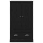 vidaXL Highboard Čierny dub 60 x 35,5 x 103,5 cm Kompozitné drevo – Obrázok 6