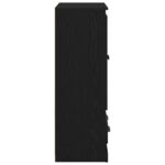vidaXL Highboard Čierny dub 60 x 35,5 x 103,5 cm Kompozitné drevo – Obrázok 7