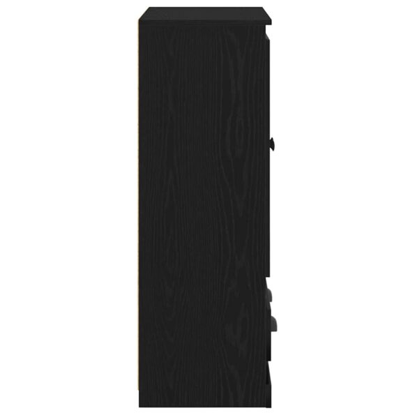vidaXL Highboard Čierny dub 60 x 35,5 x 103,5 cm Kompozitné drevo – Obrázok 7