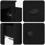 vidaXL Highboard Čierny dub 60 x 35,5 x 103,5 cm Kompozitné drevo – Obrázok 9
