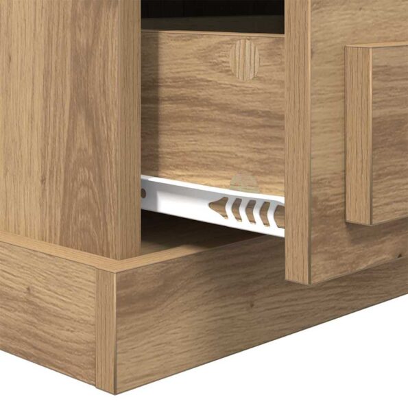 vidaXL Nočný stolík 2 pcs dub artisan 43 x 36 x 60 cm Kompozitné drevo – Obrázok 10