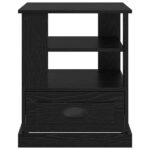 vidaXL Nočný stolík Čierny dub 50 x 50 x 60 cm Kompozitné drevo – Obrázok 6