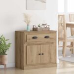 vidaXL Highboard Remeselný dub 70 x 35,5 x 67,5 cm Kompozitné drevo