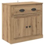 vidaXL Highboard Remeselný dub 70 x 35,5 x 67,5 cm Kompozitné drevo – Obrázok 2