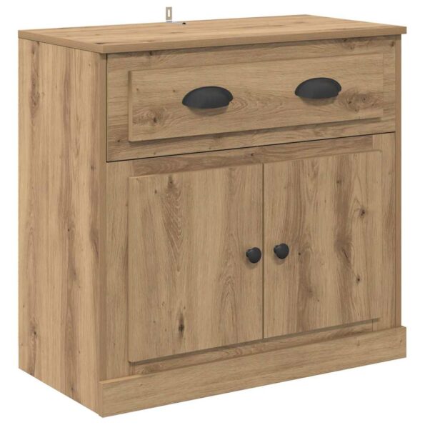 vidaXL Highboard Remeselný dub 70 x 35,5 x 67,5 cm Kompozitné drevo – Obrázok 2