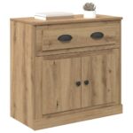 vidaXL Highboard Remeselný dub 70 x 35,5 x 67,5 cm Kompozitné drevo – Obrázok 3