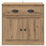 vidaXL Highboard Remeselný dub 70 x 35,5 x 67,5 cm Kompozitné drevo – Obrázok 6