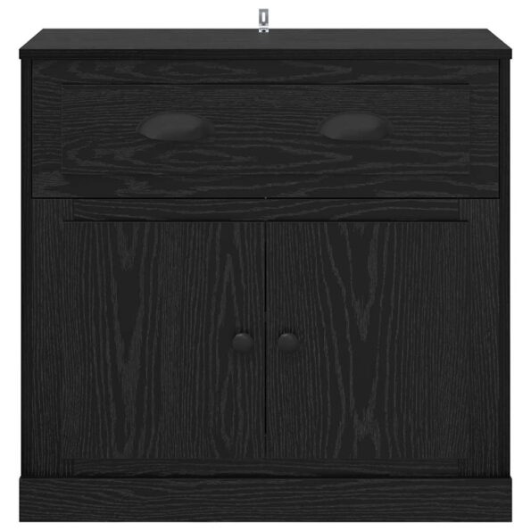 vidaXL Highboard Čierny dub 70 x 35,5 x 67,5 cm Kompozitné drevo – Obrázok 6