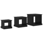 vidaXL Konferenčný stolík 3 pcs Čierny dub Kompozitné drevo – Obrázok 7