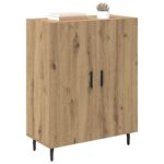 vidaXL Servírovacia skriňa Remeselný dub 69,5 x 34 x 90 cm – Obrázok 3